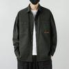 Spring New Casual Loose Trendy Jacket Men's Work Shirt Washed Denim Shirt Jacket