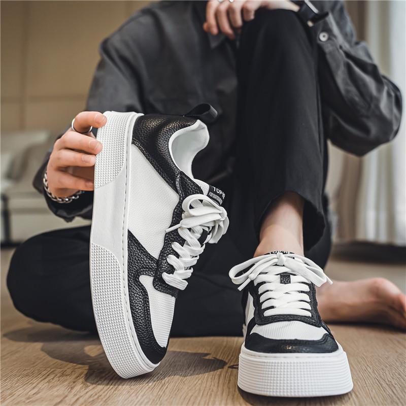 Herrenschuhe Sommer Atmungsaktives Mesh Weiche Sohle Kleine Weiße Schuhe Trend Erhöhen Sportlich Lässig Board Schuhe Herren