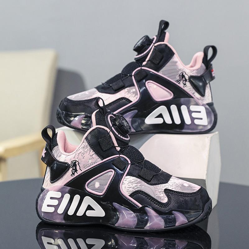 Classmate Boys Basketball Shoes Spring and Autumn New Non-slip Running Shoes Girls Actual Combat Wear-resistant Children's Soft-soled Sports Shoes