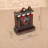 Creative Christmas Scene Music Box: Festive Fireplace Ornament Gift for All Ages