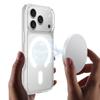 For iPhone 17 Pro Max C-shaped Magnetic Case Compatible with MagSafe TPU + Acrylic Clear Phone Back Cover