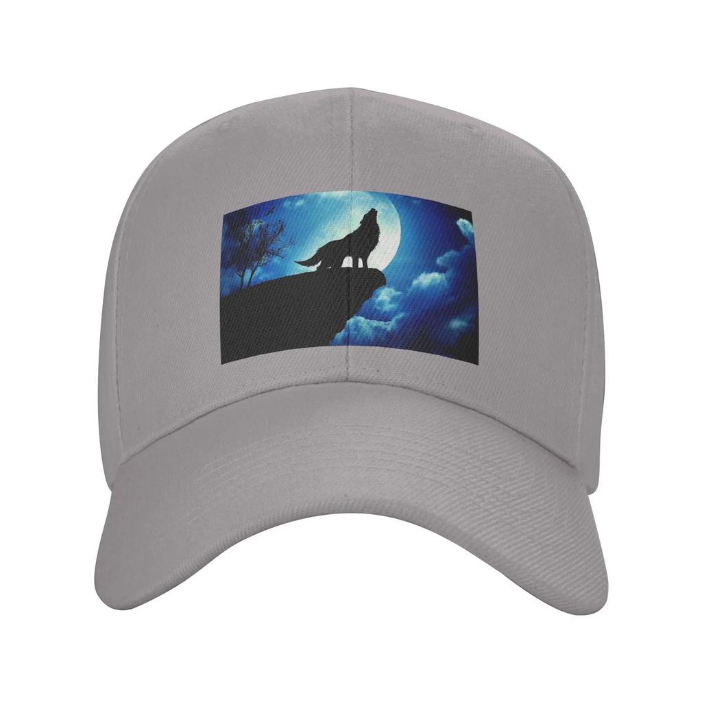 Howling Wolf Baseball Caps Snapback Fashion Baseball Hats Breathable Casual Casquette Outdoor Unisex
