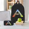 ARK Survival Evolved Logo Backpack Student BookBag School Bag Shoulder Bags 3ps Insulated Lunch Bag Pencil Case