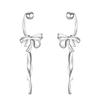 Trendy Bowknot Earrings Adornment Fashion Ear Studs Jewelry Ear Rings for Women
