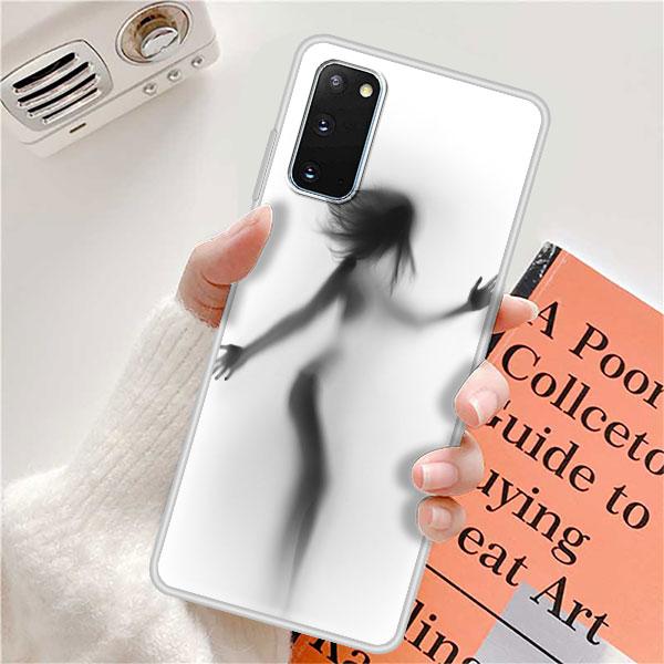 Matte Hülle für Samsung S20 FE S10 Plus S21 S8 S9 S10e Note 10 Lite 20 9 Ultra Handyhülle Weiche Funda Capa Sexy Lustige Frau Coque