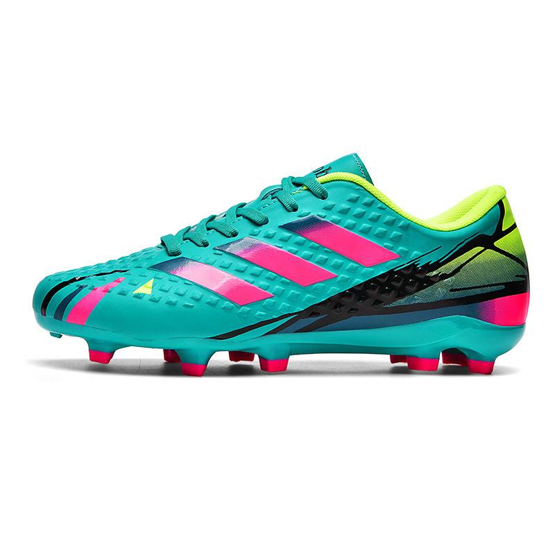 Cheap Youth Leather Feet Men's and Women's Low-top Children's Broken Nails Training Students Spikes Artificial Turf Football Shoes