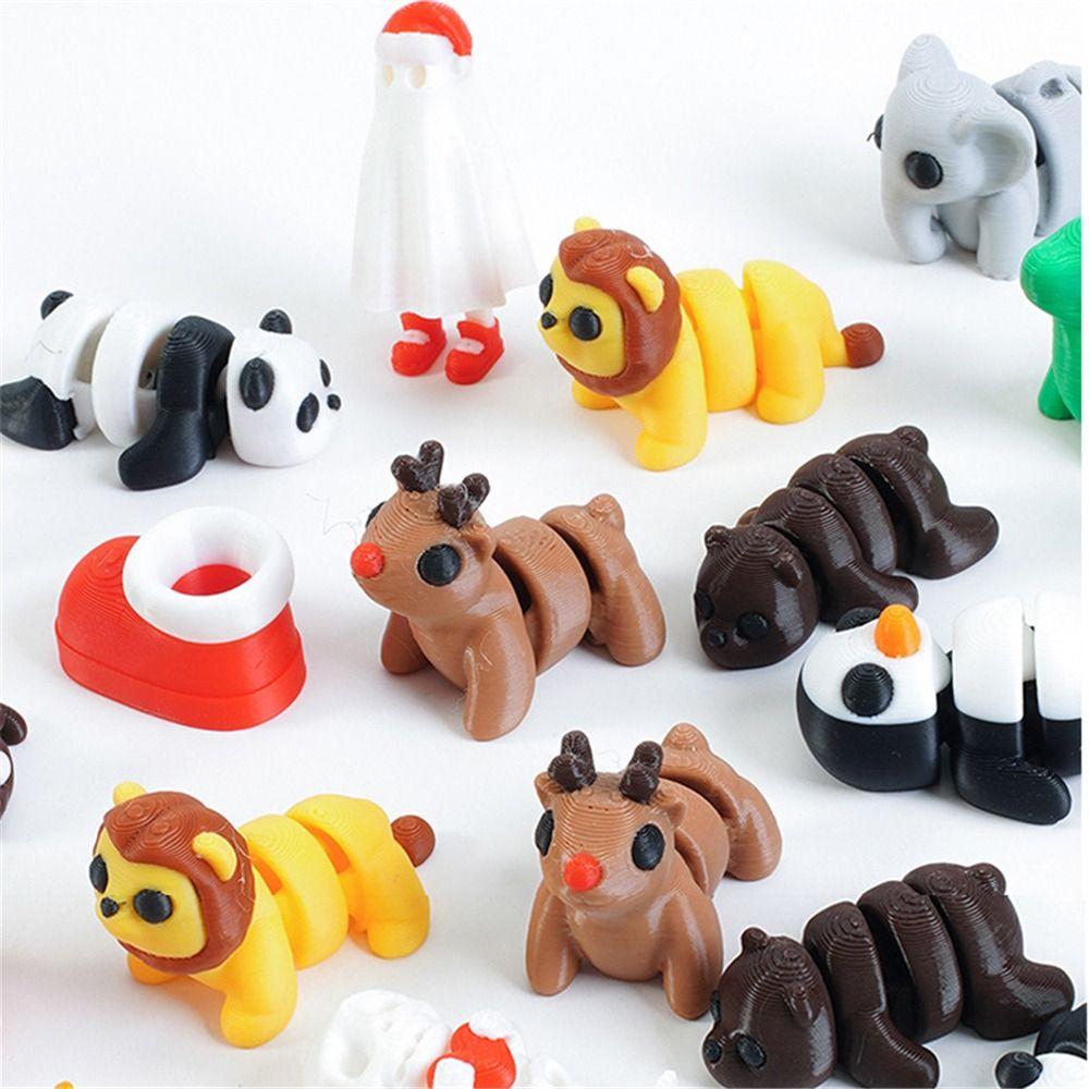 Cute Critter Style Multi-Joint Fidget Toys Multi-Jointed Movable Office Desk Decoration  Home Decor