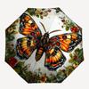 1pc Butterfly Floral Automatic Open/Close Umbrella with Windproof, Functional Design, 8-Rib Sturdy Canopy