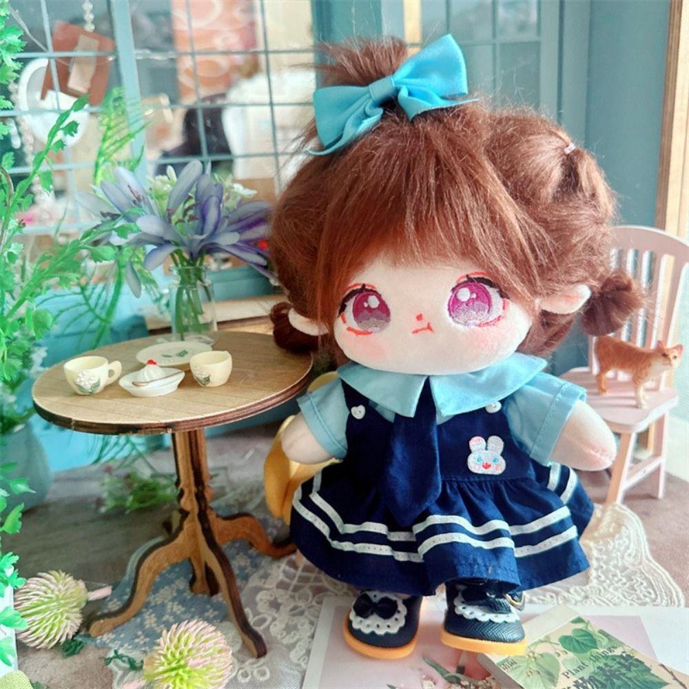 

JK Uniform 20 см Хлопковое платье для куклы Мягкий хлопковый наряд для куклы Платье для плюшевой игрушки Одежда для плюшевой куклы