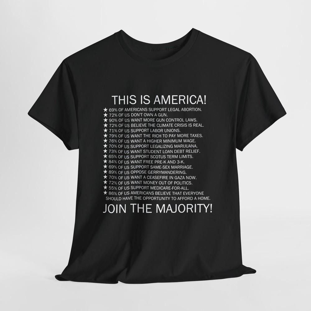 

This Is America Activist Graphic T-Shirt, Political, Protest, Social Justice Tshirt Tops Tee XL