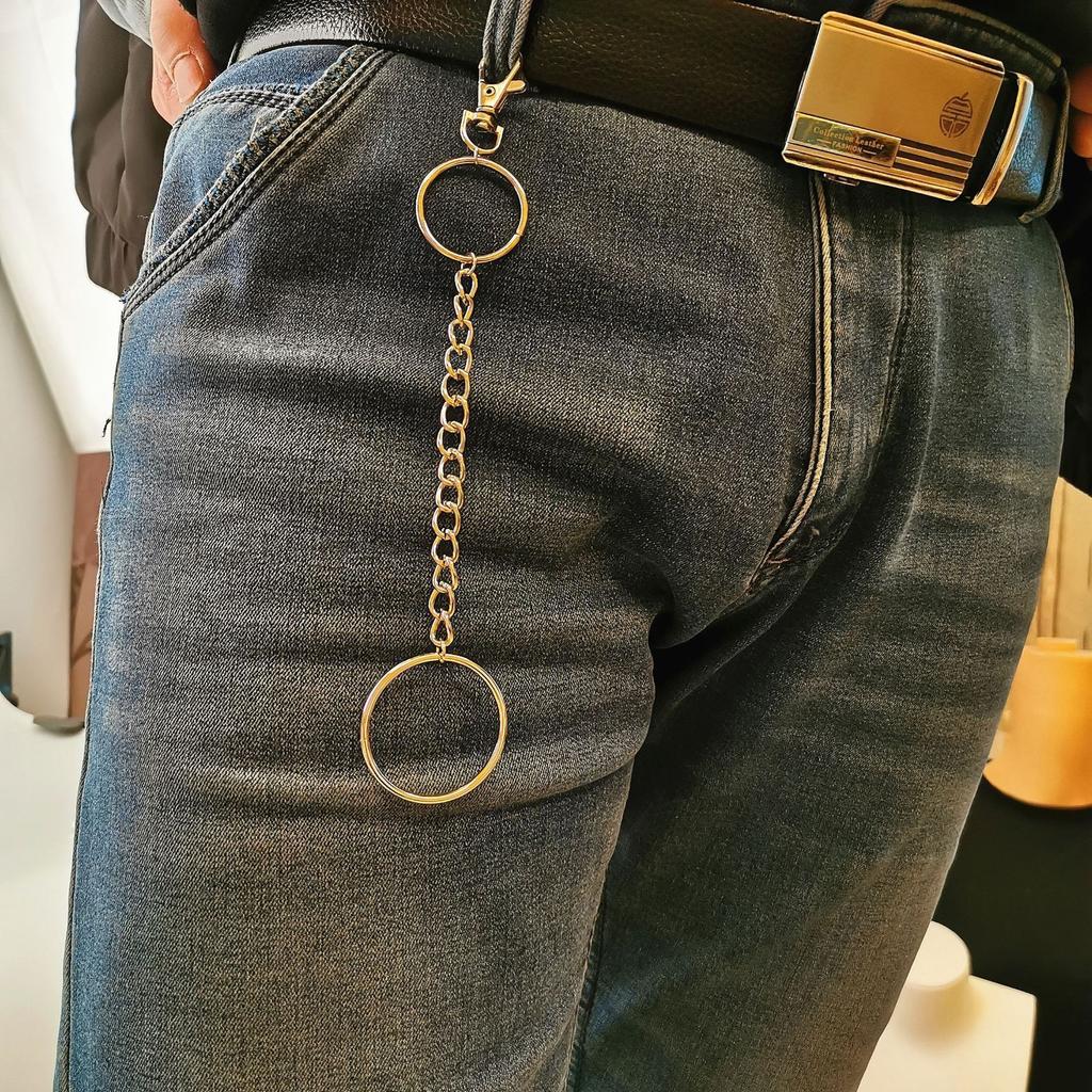 New Men's and Women's Waist Chain Rock Nightclub Metal Waist Chain Jeans Accessories
