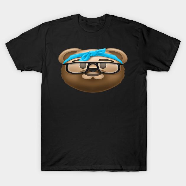 

Men Black Print T-shirt Doll Teddy Swims No-Cut Transfer Paper Print Cotton Tshirt 3XL чёрный
