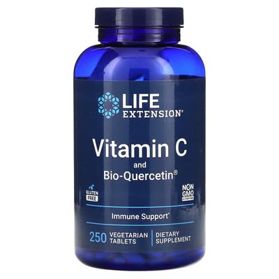 Vitamin C and Bio-Quercetin, 250 Veggie Tablets