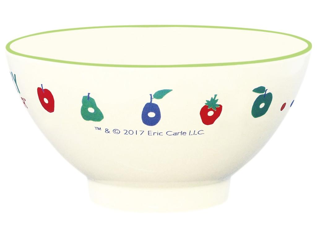 Very Hungry Milky Lacquered Diameter Product Number 807530 "The Caterpillar" Children's Bowl, 10.4cm, Children's Tableware,