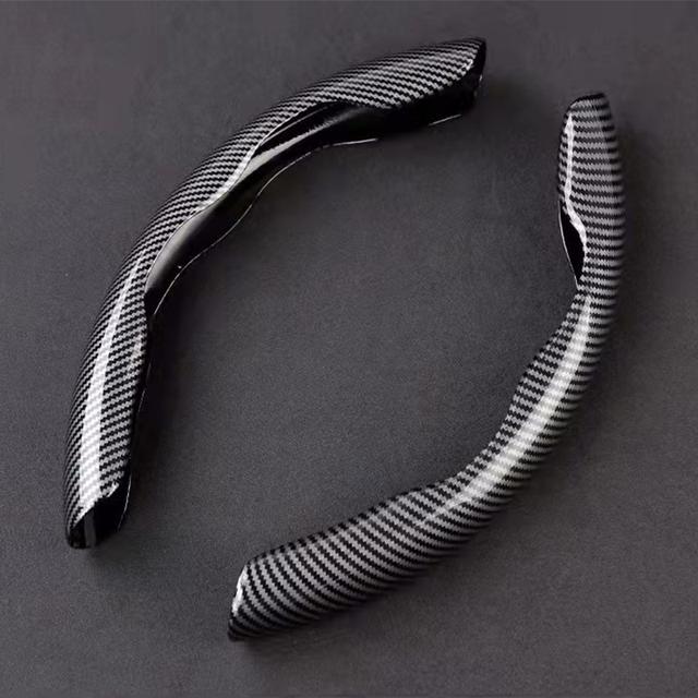 Car Carbon Fiber Water Transfer Steering Wheel Cover Non-Slip Grip For Peugeot 4008 508L 5008 408 2008 3008 308S e2008 301