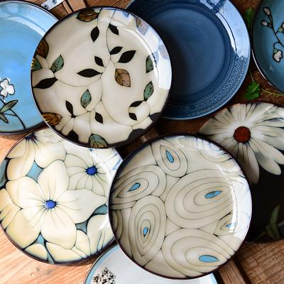 Ceramiczne Japońskie Talerze Sałatkowe, Kwadratowa Miska Gospodarstwa Domowego, Zastawa Stołowa, Narzędzia Kuchenne, 1 szt.