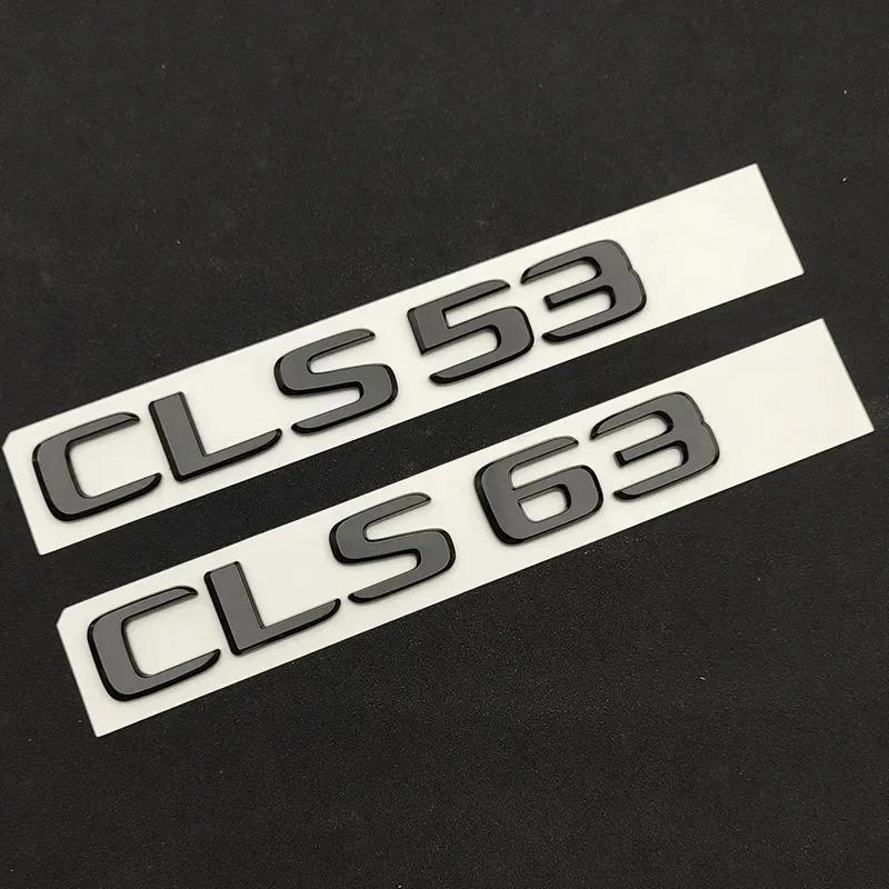 FUP1 Letras Cromadas 3D de ABS Pegatina de Insignia para Maletero Trasero de Coche Para Mercedes CLS 53 63 AMG W218 W219 CLS53 CLS63 Emblema Logo Accesorios de Coche