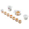 High-End Ice Jade Porcelain Kung Fu Tea Set