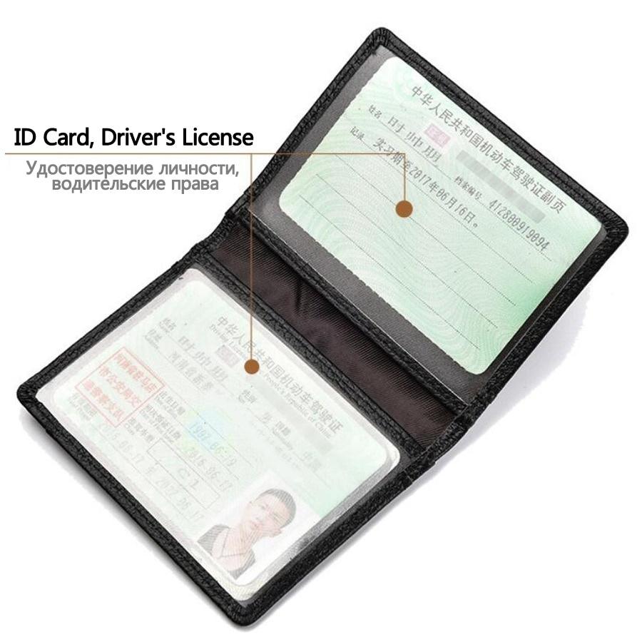 Porta carte di credito ID Porta carte di credito in pelle da uomo ultra sottile per carte Porta carte di credito Porta carte di credito in vera pelle