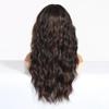 BLONDE UNICORN Synthetic Wig PDark Brown Curly Wavy Wigs with Bangs Cosplay Party UseHeat Resistant Fiber for Women Girl