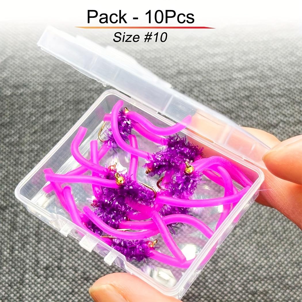 

5/10 шт. приманка для ловли рыбы нахлыстом, искусственная приманка для ловли окуня/форели, ассортимент мушек - приманка для нимфы 10Pcs