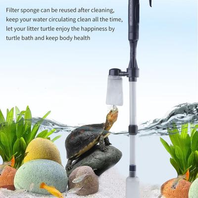Limpiador de Grava Eléctrico Limpiador de Vacío para Acuario Multifunción Herramienta de Limpieza al Vacío para Acuario para Cambio de Agua Lavado de Arena Circulación de Agua
