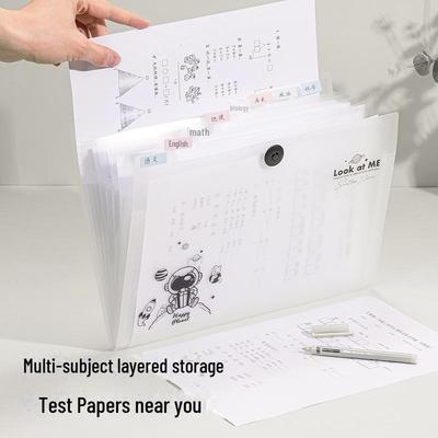 A4 Akkordeonmappe mit großer Kapazität mit 5 & 8 Fächern - Schüler-Testpapier- & Dokumentenorganisator