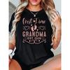 "First Time Grandma Established 2026" Women'S T-Shirt with Footprints, Featuring a Cozy And Design for New Grandmothers