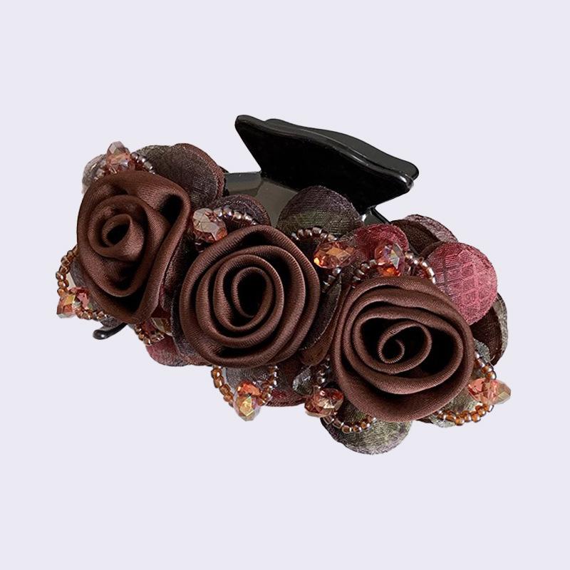 Flower Hair Clips Updo Hair Clips Adult Fashionable Hair Clips Headwear Ponytail Hair Clip Accessories