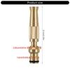 Garden Hose Quick Connector Set 3/4inch 1/2inch Solid Brass Garden Hose Fitting Hose Thread Fittings Quick Connector