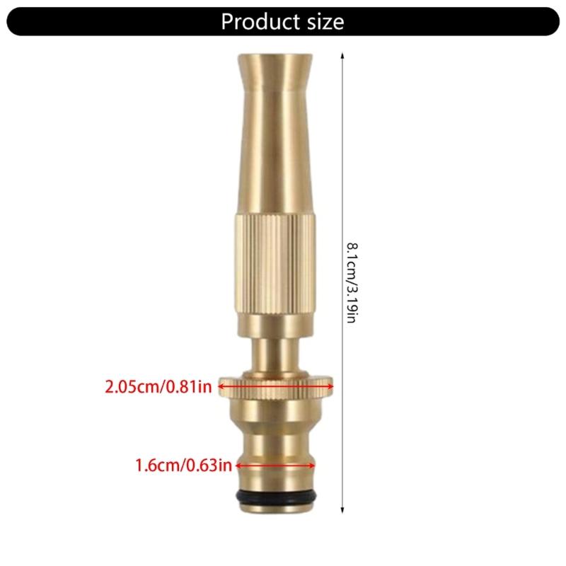 Garden Hose Quick Connector Set 3/4inch 1/2inch Solid Brass Garden Hose Fitting Hose Thread Fittings Quick Connector