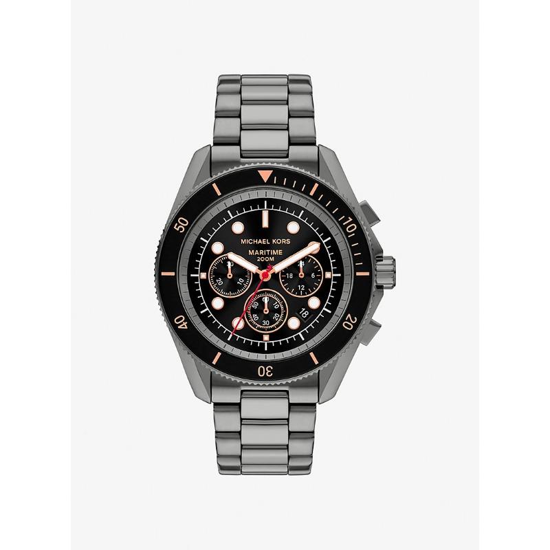 Michael Kors Oversized Maritime Gunmetal Watch MK9204 чёрный