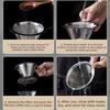 Paper Free Stainless Steel Coffee Dripper Hand Dripping Coffee Maker  Specialty Coffee