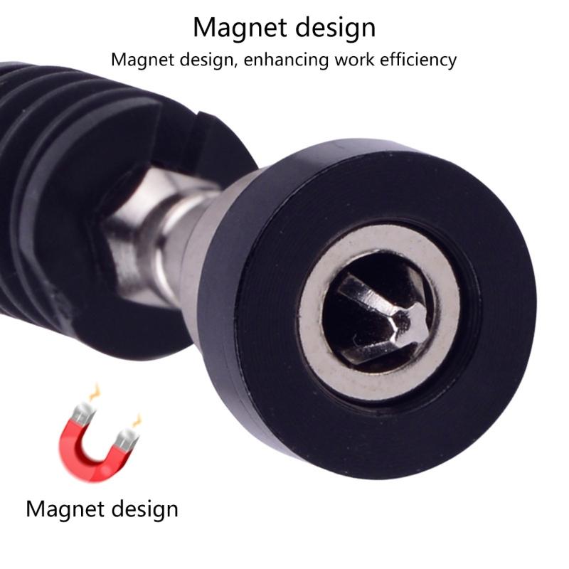 2Pcs High Precise Spring Hexagonal Shank Screwdriver Bit With Strong Magnets For Secure Fastening Cordless Drill Tool