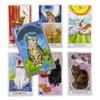 Kawaii Cat Tarot Cards Magic Full English Read Fate Deck Board Game Family Playing Birthday Gift Pink Cute Lovely Cat Oracle