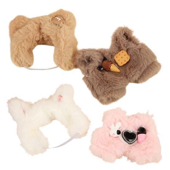 Doll Clothes for 17cm Dolls Plush Cookie Bear/Rabbit Costume Doll Outfit Accessories for Collectors or Display