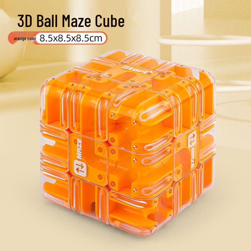 International Rolling Ball Maze Magic Cube: Third-Order Puzzle Toy for Children's Logic and Stress Relief.