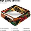 African American Gifts for Women, Afro Black Girl Blanket 50"x60", African American Throw Blanket with Inspiring Positive Quotes, Christmas Birthday