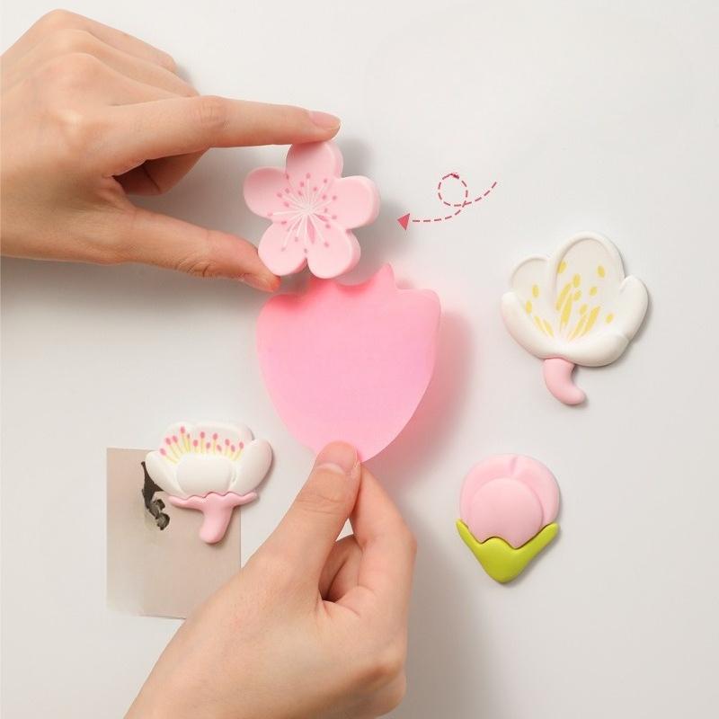 Pastoral Flower Refrigerator Magnet Magnetic Sticker Cartoon Flower Sunflower Resin Decorative Magnetic Sticker