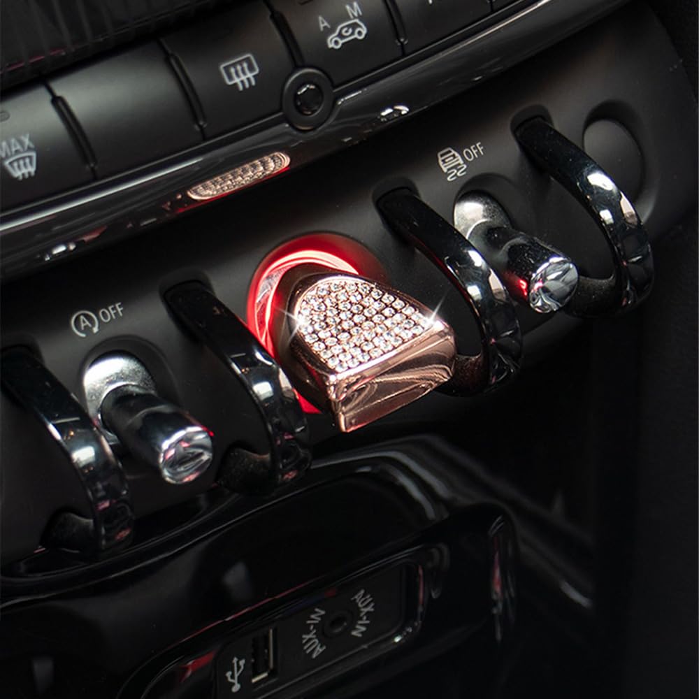 FDAIUN Car Starter Ring Engine Start Button Cover for BMW Mini F Series Compatible