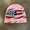 American Trend Winter Flag Knit Beanie Men Women Warm Hip Hop Streetwear