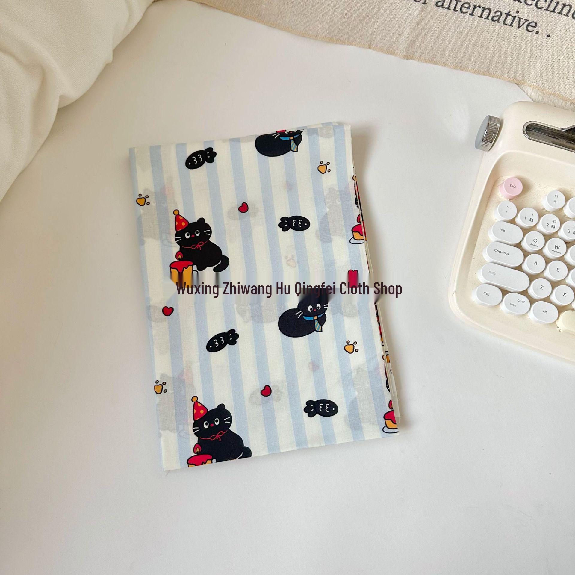 

100% Хлопок Цифровая Печать Полоска и Цветочный Ткань для Детской и Женской Одежды, Пижам, Домашней Одежды, Скатерти DIY 95 cm