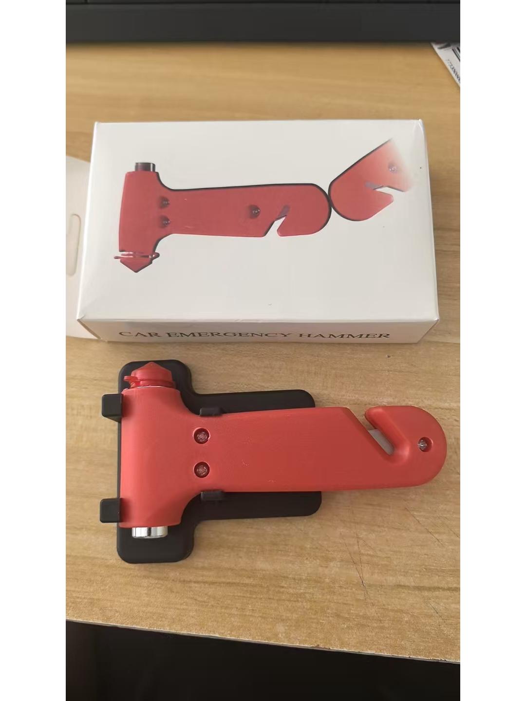 

Компактный автомобильный молоток безопасности 2 в 1: Инструмент для аварийной эвакуации с разбивателем окон