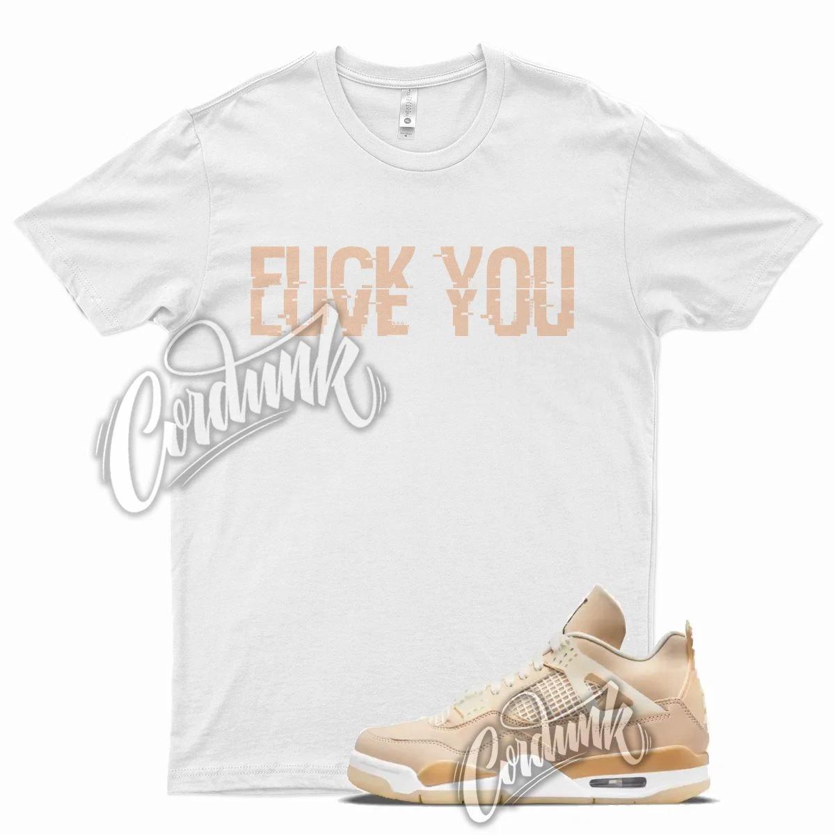 White YOU T Shirt for Air J1 4 Shimmer Blush Earthy Neutrals 3XL