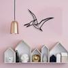 Vintage Pterosaur Metal Wall Art Rustproof Dinosaur Decor Kids Room Holiday Gift