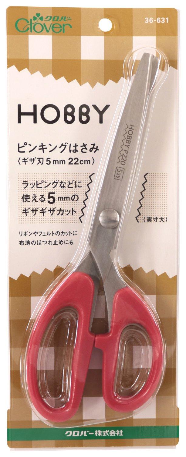 

Clover Hobby Pinking Scissors P210 Serrated Blade 5mm Total Length 22cm 36-631