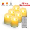 12 Pack Remote Candle LED Lamp LED Flameless Candles Lights Flickering Timer Tea Lights Easter Home Decor Charging or Battery