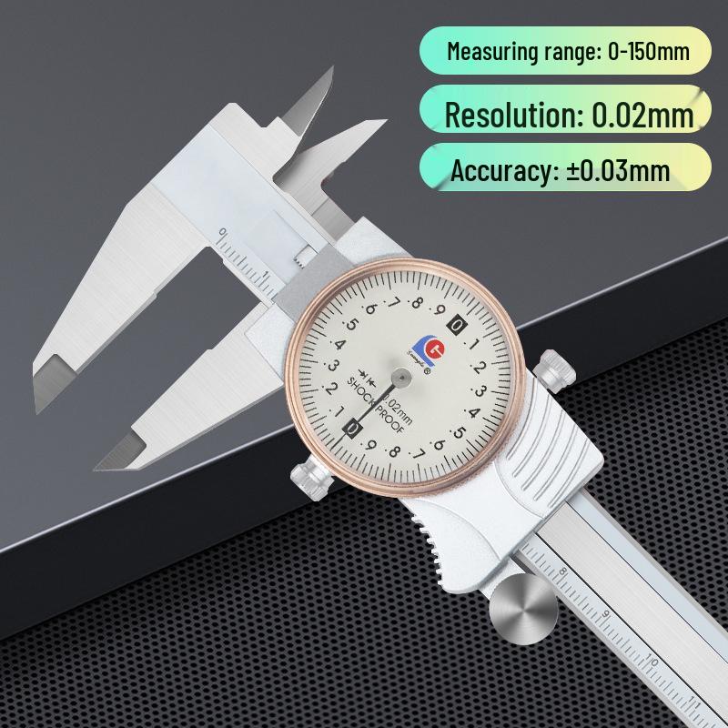 Высокоточный ударопрочный штангенциркуль из нержавеющей стали Guilin 0-150/200/300 мм