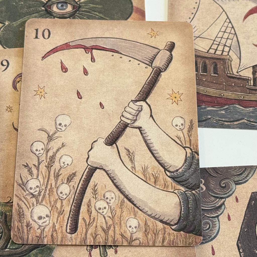 Lenormand Della Luna Oracle Deck English 36Pcs Divination Fate Tarot Oracle Cards Party Entertainment Board Game Cards