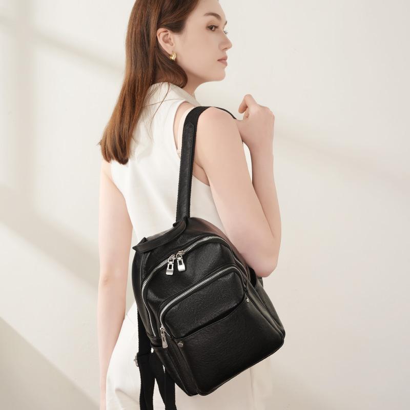 Vegetable tanned leather women's backpack spring and summer fashion travel commuter large capacity women's backpack